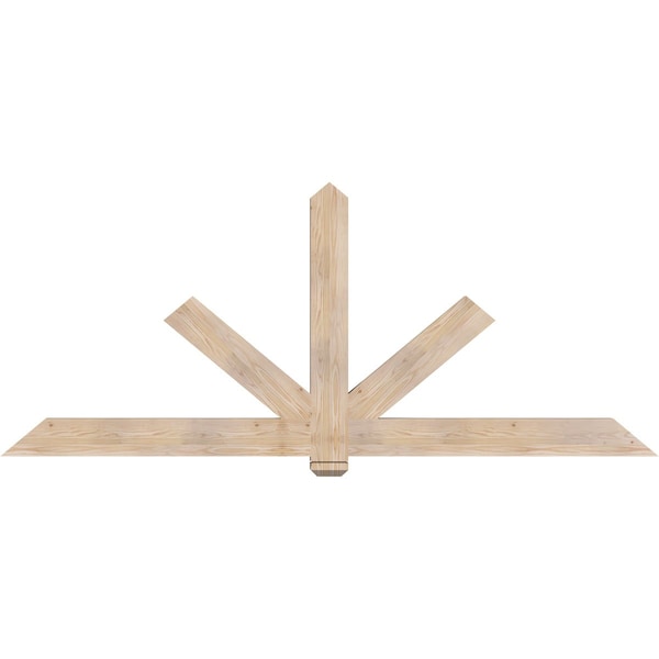 Ekena Millwork Kennewick Smooth Timber Gable Bracket, Douglas Fir, 96"W x 40"H x 3 1/2"D x 5 1/2"F, 10/12 Pitch GBW096X40X0406KEN00SDF - main